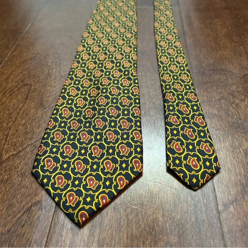 David Rickey and Co. 100% Silk Paisley Tie